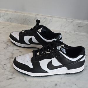 Nike "Panda" Black and White Dunk Low Sneakers